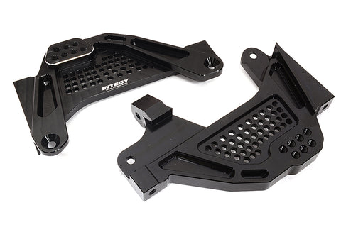 Black Billet Machined Aluminum Front Shock Towers for Axial SCX6 1/6 Scale