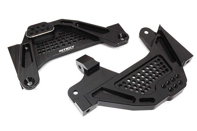 Black Billet Machined Aluminum Front Shock Towers for Axial SCX6 1/6 Scale