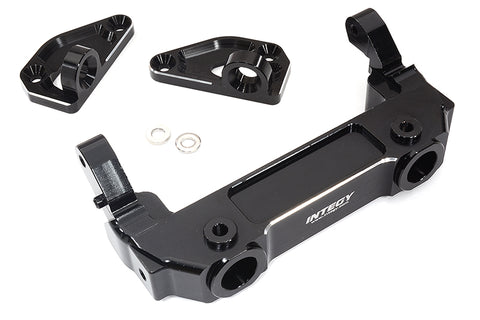 Black Billet Machined Front Bumper & Body Mounts for Axial SCX6 1/6 Scale
