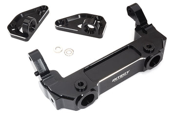 Black Billet Machined Front Bumper & Body Mounts for Axial SCX6 1/6 Scale