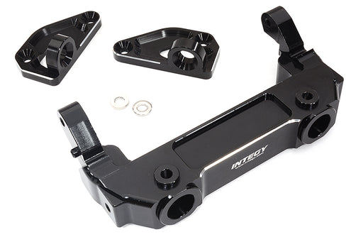 Black Billet Machined Front Bumper & Body Mounts for Axial SCX6 1/6 Scale
