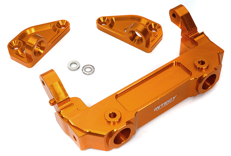 Orange Billet Machined Front Bumper & Body Mounts for Axial SCX6 1/6 Scale