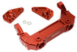 Red Billet Machined Front Bumper & Body Mounts for Axial SCX6 1/6 Scale