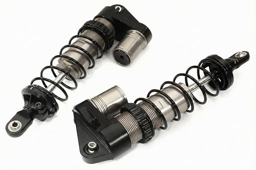 Adjustable Grey Piggyback Shocks for Traxxas 1/10 Maxx 4S - Set of 2