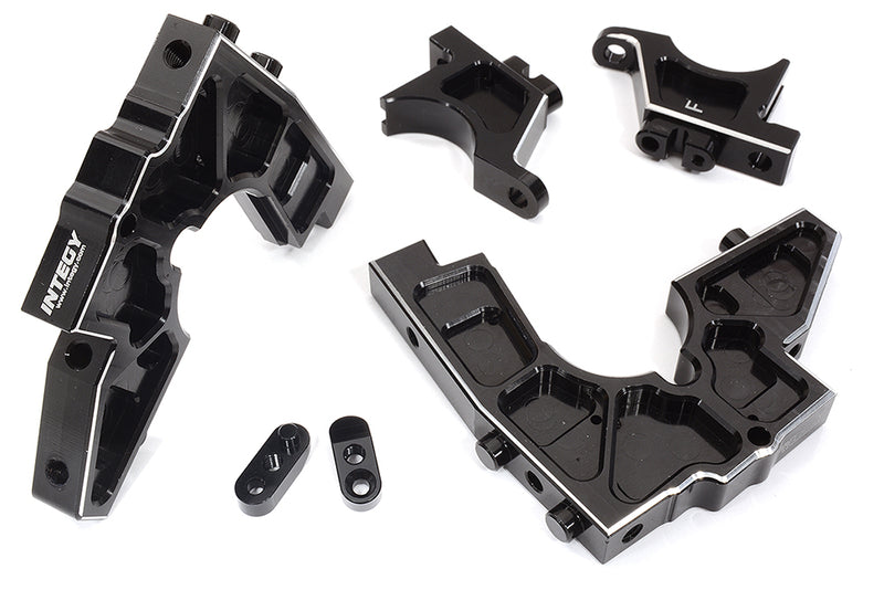 Black Billet Machined Front Bulkhead Upgrade for 1/5 DBXL-E 2.0 4WD