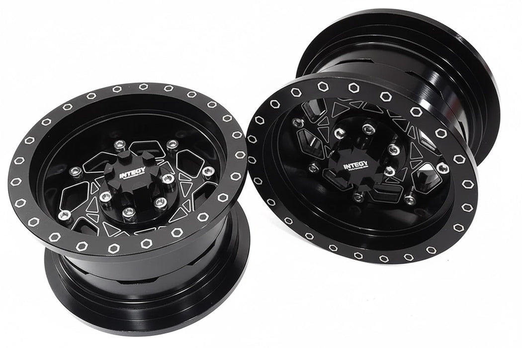 Billet Machined 8 Spoke Alloy Wheel Upgrade Kit (1-pair) for 1/6 SCX6