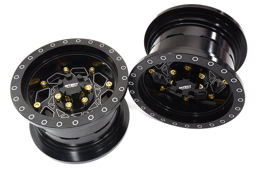 Billet Machined 8 Spoke Alloy Wheel Upgrade Kit (1-pair) for 1/6 SCX6