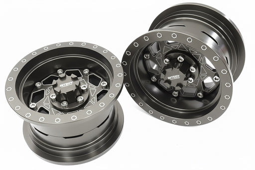 Billet Machined 8 Spoke Alloy Wheel Upgrade Kit (1-pair) for 1/6 SCX6