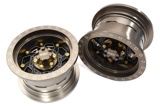 Billet Machined 8 Spoke Alloy Wheel Upgrade Kit (1-pair) for 1/6 SCX6
