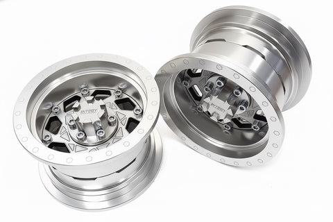 Billet Machined 8 Spoke Alloy Wheel Upgrade Kit (1-pair) for 1/6 SCX6