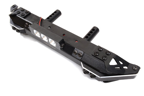 Black Alloy Front Bumper with LED Lights for Axial SCX6 JLU Wrangler
