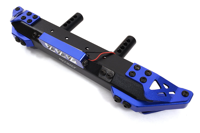 Realistic Front Alloy Bumper w/ LED for Axial SCX6 JLU Wrangler