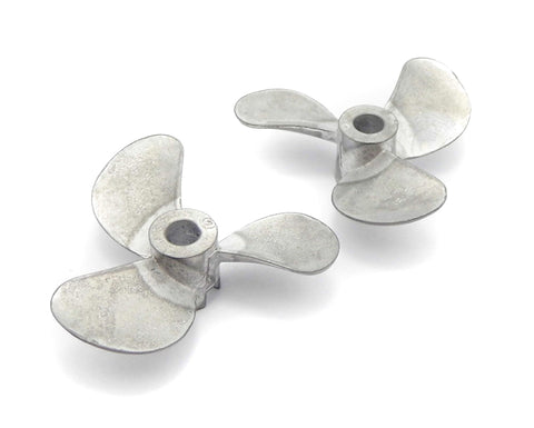 Alloy 28mm 3-Blade Propeller 4mm Shaft LH-RH Set for RC Boat