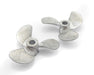 Alloy 36mm 3-Blade Propeller 4mm Shaft LH-RH Set for RC Boat