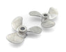 Alloy 40mm 3-Blade Propeller 4mm Shaft LH-RH Set for RC Boat