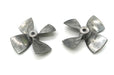 Alloy 44mm 4-Blade Propeller 4mm Shaft LH-RH Set for RC Boat