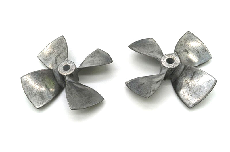 Alloy 44mm 4-Blade Propeller 4mm Shaft LH-RH Set for RC Boat
