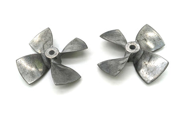 Alloy 44mm 4-Blade Propeller 4mm Shaft LH-RH Set for RC Boat