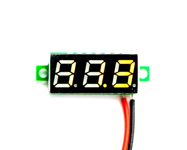 Precision Voltmeter Color LED Display 3.00V-30.0VDC