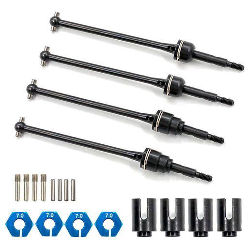 Alloy Front & Rear Universal Drive Shaft Set for Slash 4X4 & Stampede 4X4