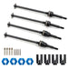 Alloy Front & Rear Universal Drive Shaft Set for Slash 4X4 & Stampede 4X4
