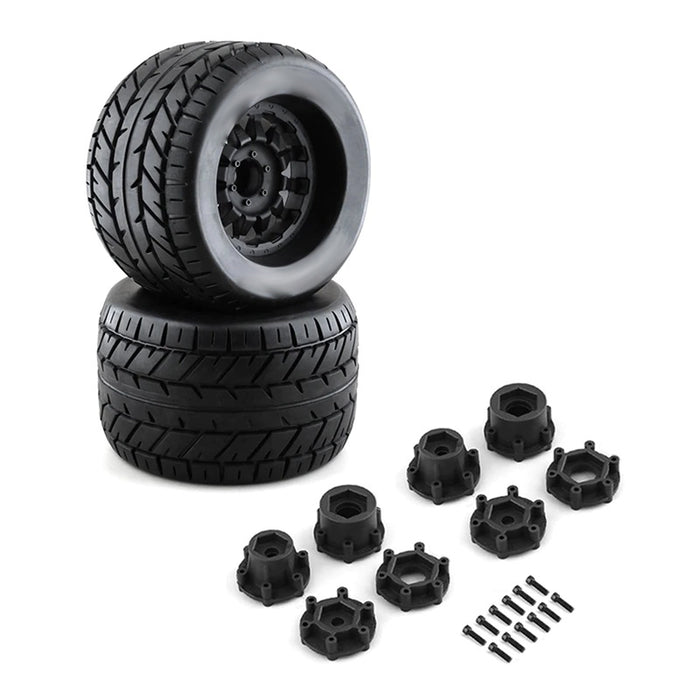 Tires, Wheels & Inserts MK20 Style w/ 14mm & 17mm Hex for 1/8 Size 2pcs OD=165mm