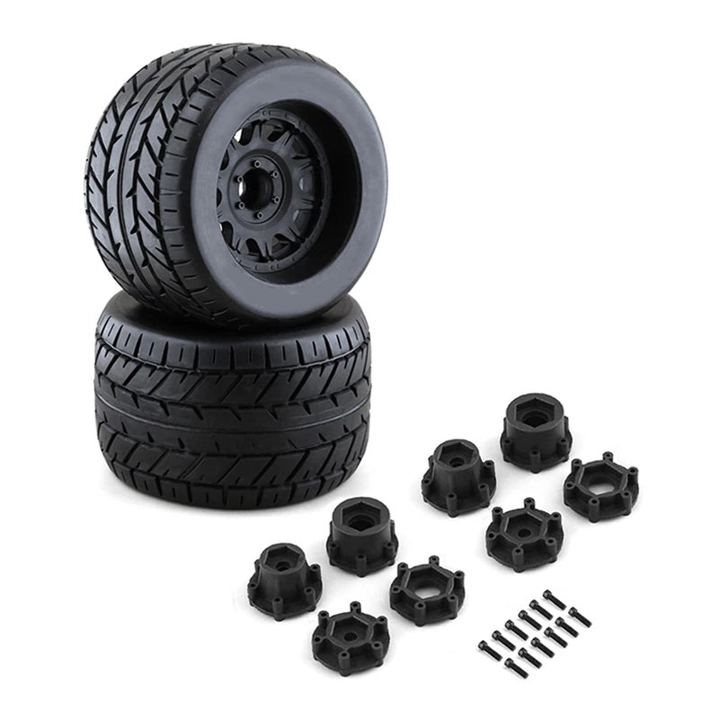 Tires, Wheels & Inserts MK23 Style w/ 14mm & 17mm Hex for 1/8 Size 2pcs OD=165mm