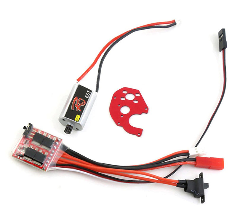 Motor Mount, Drive Motor & ESC Combo for Axial 1/24 SCX24 Rock Crawler