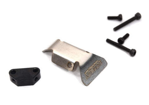 Alloy Machined F/R Skid Plate w/ Mount for Axial 1/24 SCX24