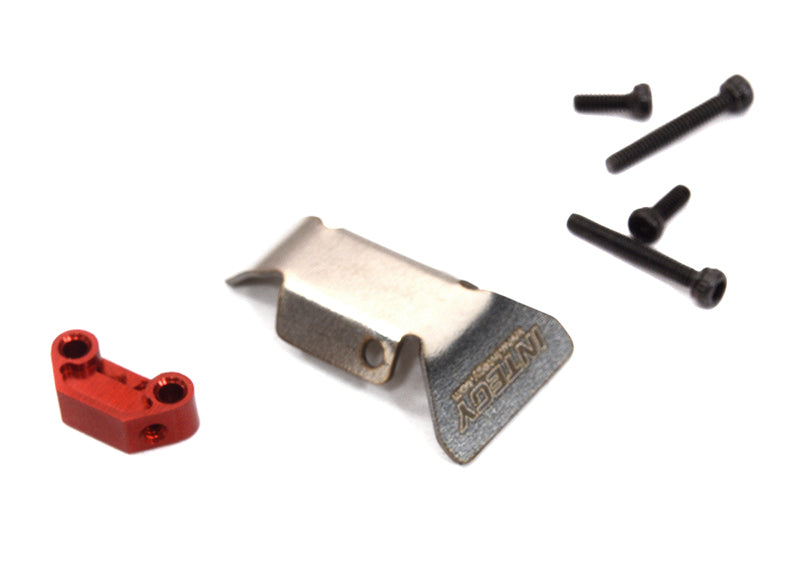 Alloy Machined F/R Skid Plate w/ Mount for Axial 1/24 SCX24