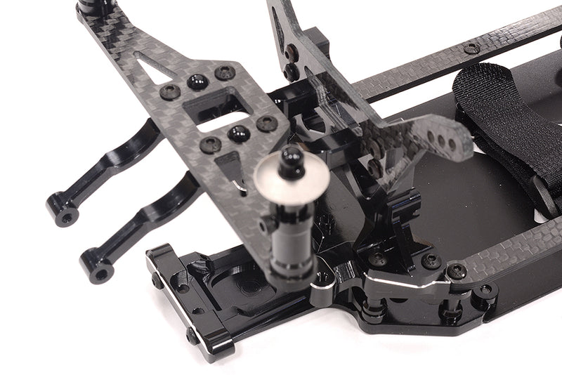 Alloy Chassis & Carbon Fiber Conversion Kit for Team Associated DR10 Drag | DR10 Drag Race Car RTR