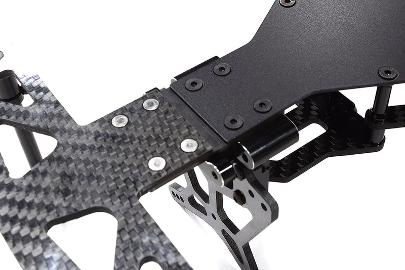 Alloy Chassis & Carbon Fiber Conversion Kit for Team Associated DR10 Drag | DR10 Drag Race Car RTR