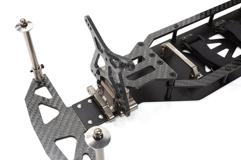 Alloy Chassis & Carbon Fiber Conversion Kit for Team Associated DR10 Drag | DR10 Drag Race Car RTR