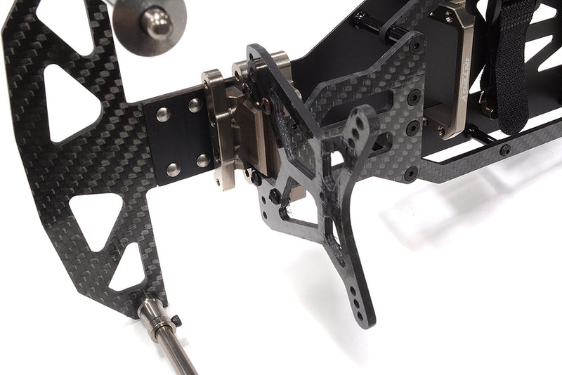 Alloy Chassis & Carbon Fiber Conversion Kit for Team Associated DR10 Drag | DR10 Drag Race Car RTR