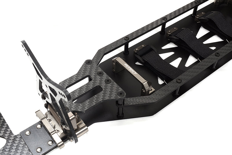 Alloy Chassis & Carbon Fiber Conversion Kit for Team Associated DR10 Drag