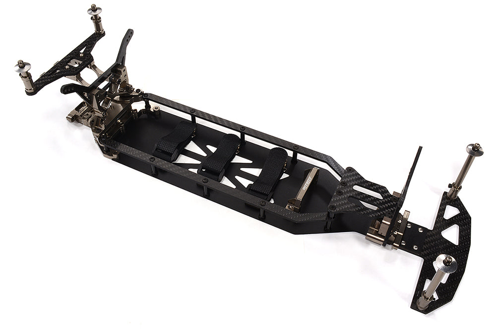 Alloy Chassis & Carbon Fiber Conversion Kit for Team Associated DR10 Drag