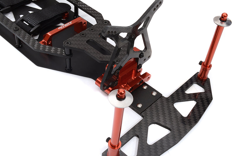 Alloy Chassis & Carbon Fiber Conversion Kit for Team Associated DR10 Drag | DR10 Drag Race Car RTR