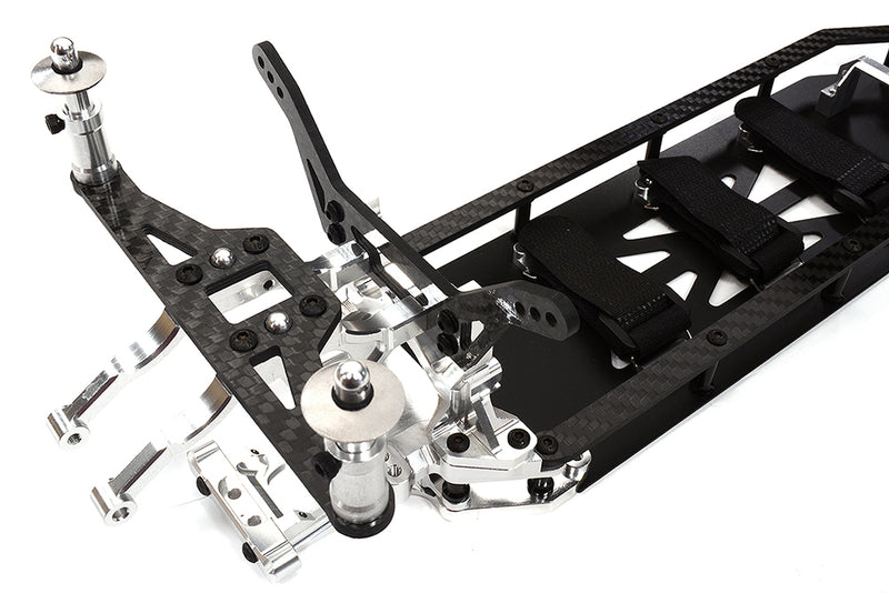 Alloy Chassis & Carbon Fiber Conversion Kit for Team Associated DR10 Drag