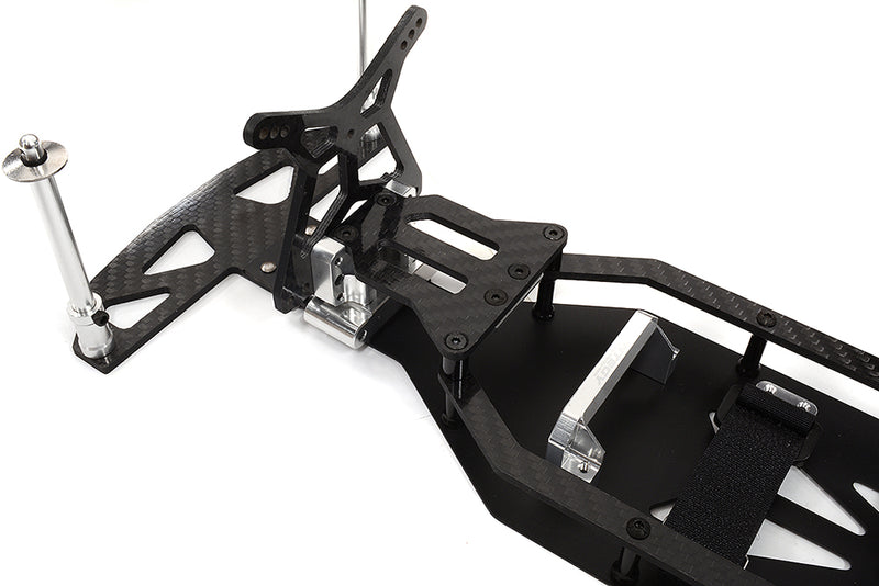 Alloy Chassis & Carbon Fiber Conversion Kit for Team Associated DR10 Drag