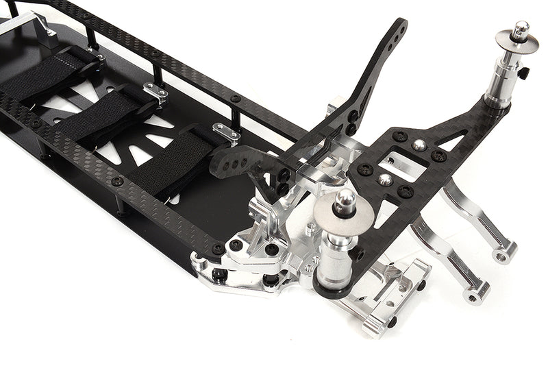 Alloy Chassis & Carbon Fiber Conversion Kit for Team Associated DR10 Drag