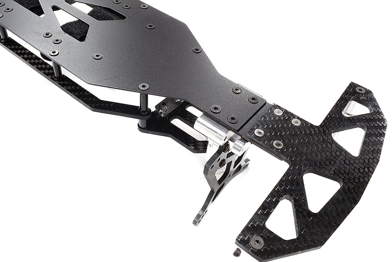 Alloy Chassis & Carbon Fiber Conversion Kit for Team Associated DR10 Drag