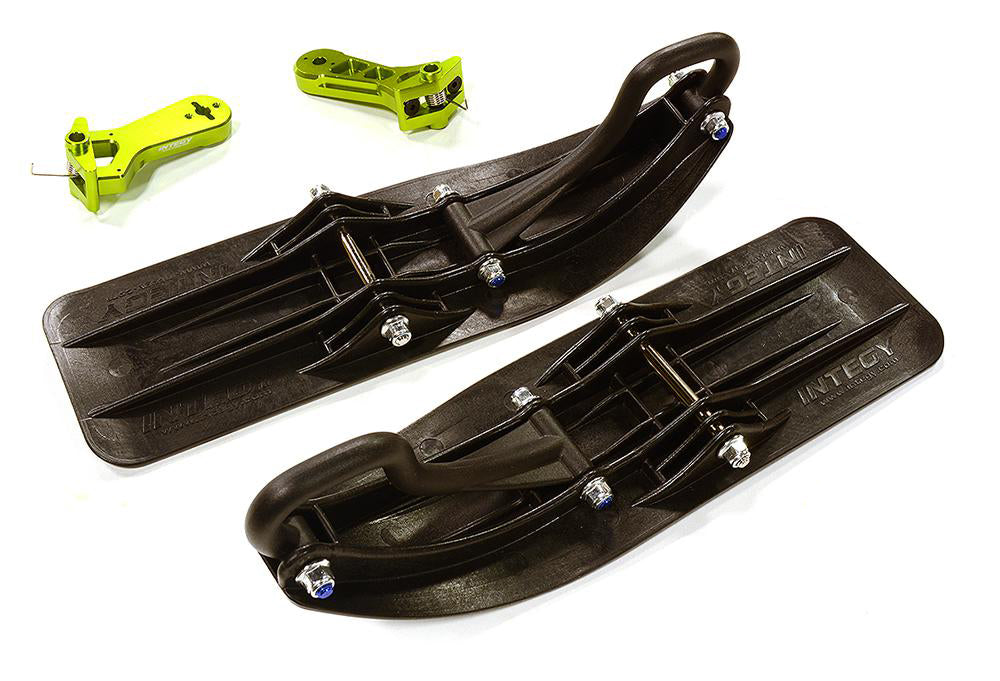 Green Front Sled Attachment Conversion Kit for Losi 1/5 DBXL-E 2.0 4WD (for RWD)