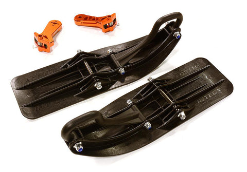 Orange Front Sled Attachment Conversion Kit for Losi 1/5 DBXL-E 2.0 4WD(for RWD)