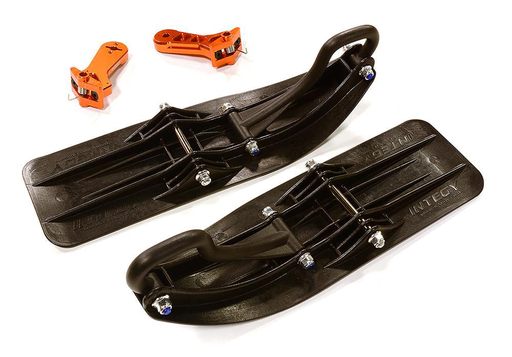 Orange Front Sled Attachment Conversion Kit for Losi 1/5 DBXL-E 2.0 4WD(for RWD)