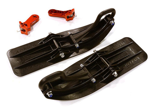 Red Front Sled Attachment Conversion Kit for Losi 1/5 DBXL-E 2.0 4WD (for RWD)