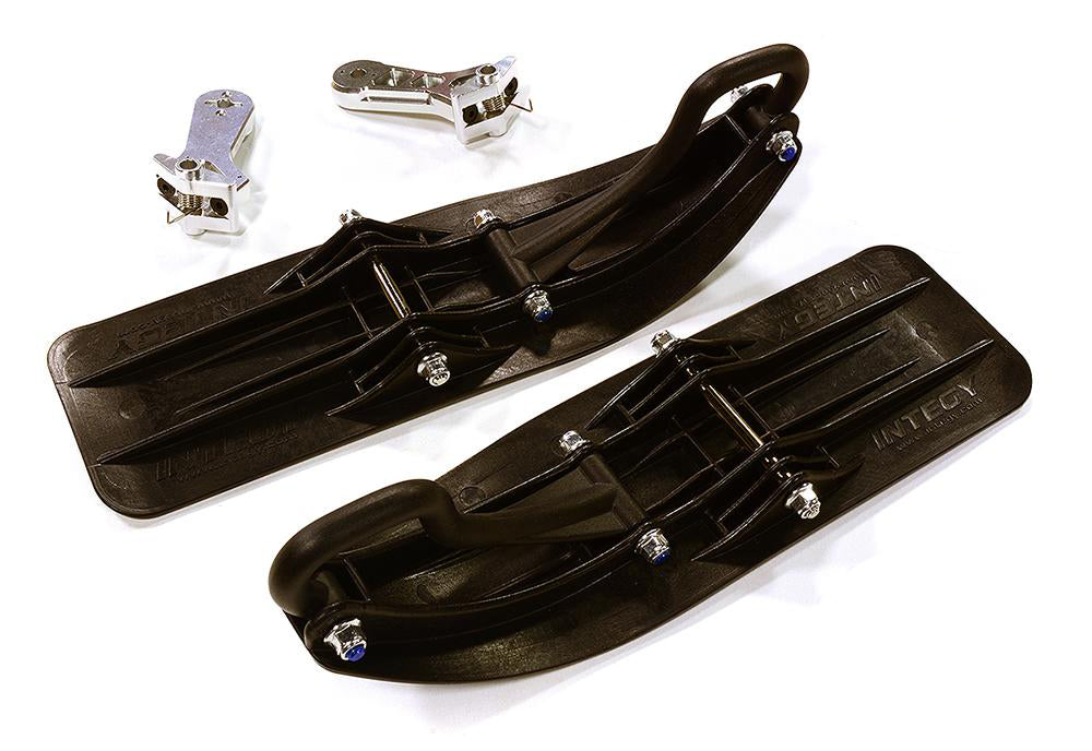 Silver Front Sled Attachment Conversion Kit for Losi 1/5 DBXL-E 2.0 4WD(for RWD)