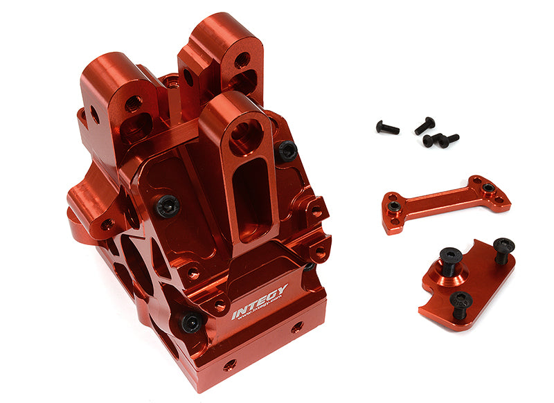 Red Billet Machined F/R Gear Box Housing for Arrma 1/5 Kraton 4X4 8S BLX