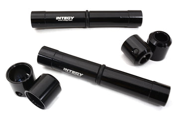Black Billet Machined Center Drive Shaft Upgrade Set for Axial SCX6 Crawler