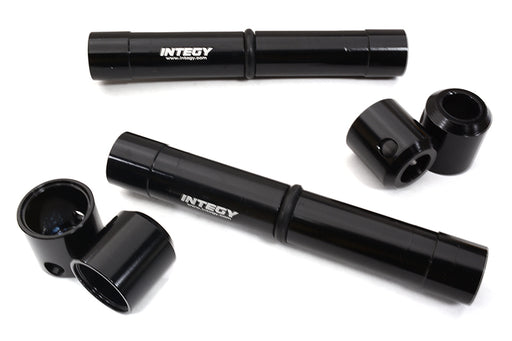 Black Billet Machined Center Drive Shaft Upgrade Set for Axial SCX6 Crawler