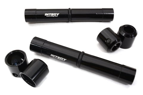 Black Billet Machined Center Drive Shaft Upgrade Set for Axial SCX6 Crawler
